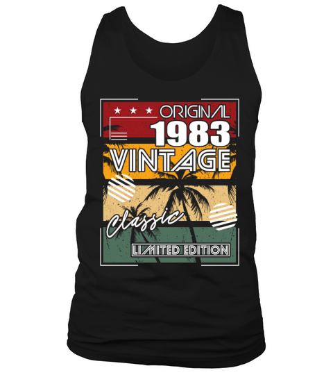 40th birthday vintage 1983 original classic 1983 Tank Top Unisex