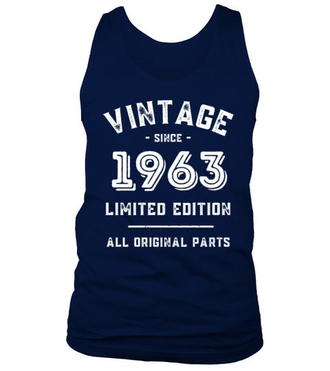 60 Years Vintage 1963 Retro 60th Birthday Tank Top Unisex