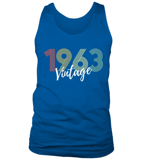 60 Years Vintage 1963 Retro 60th Birthday Tank Top Unisex
