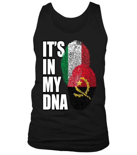 Angolan And Italian Mix Heritage DNA Flag Tank Top Unisex