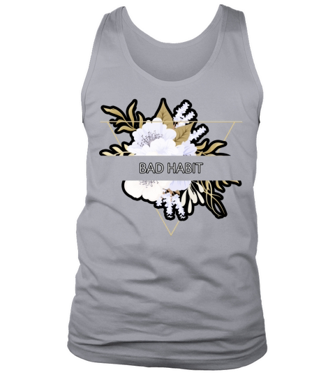 Bad Habit Flower Floral Minimalist Typography Tank Top Unisex