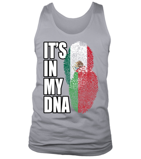 Belarusian And Mexican Mix Heritage DNA Flag Tank Top Unisex