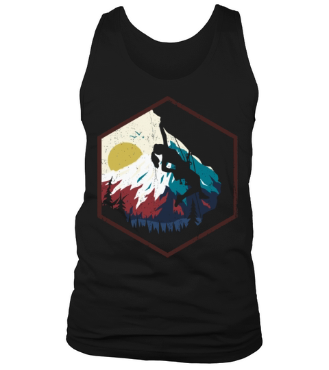 Bouldering Rock Climbing Vintage Design Tank Top Unisex