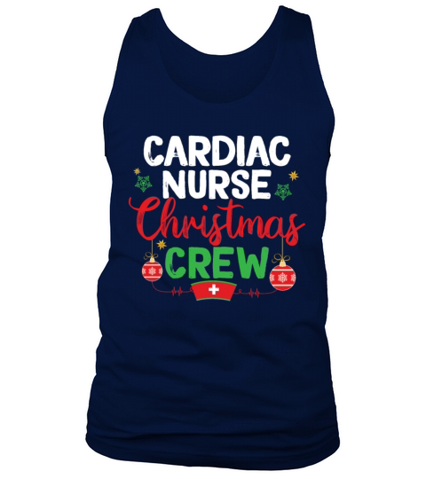 Cardiac Nurse Christmas Crew Cardiac Nursing Tank Top Unisex