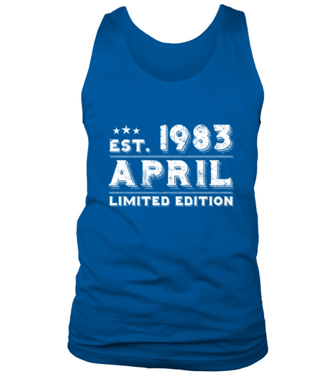 Est April 1983 - Birthday Present - Vintage Tank Top Unisex