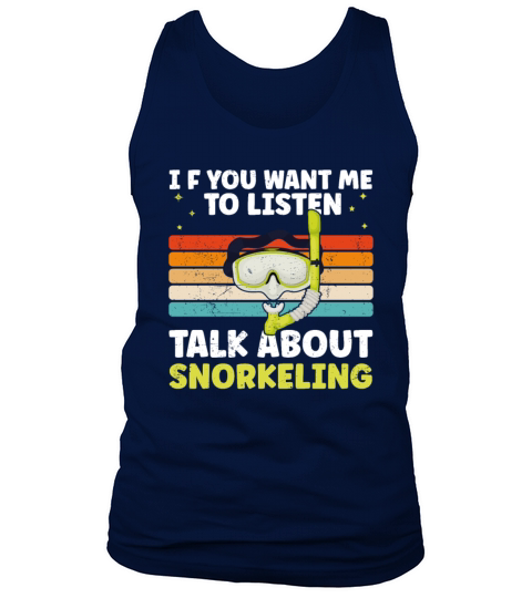 Funny Snorkeling Dive Design For Snorkeler Cool Tank Top Unisex