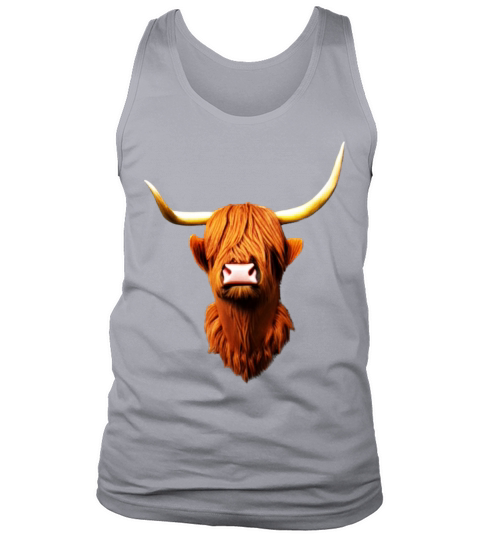 Highland Cattle Design Farmer imprint cow Tank Top Unisex