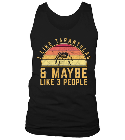 I Like Tarantulas Vintage Sunset Cute Womens Tara Tank Top Unisex
