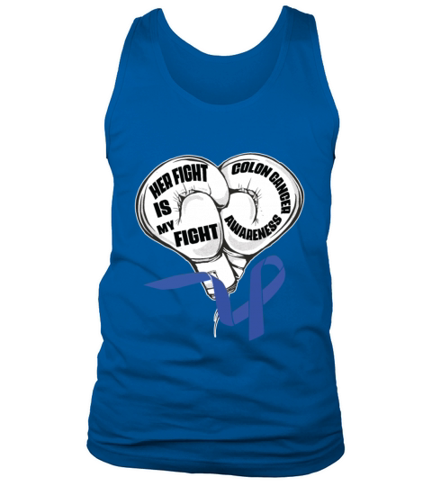 I Wear Blue Colon Cancer Awareness Survivor Tank Top Unisex