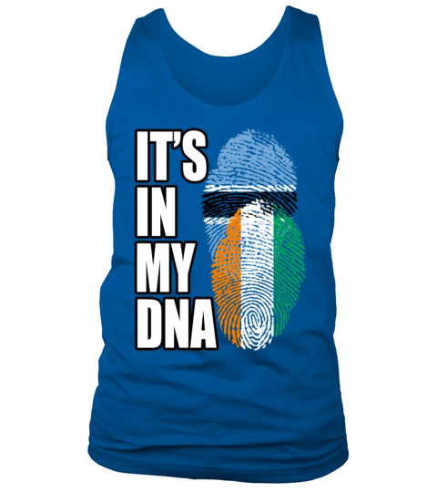 Ivorian And Botswanan Mix Heritage DNA Flag Tank Top Unisex