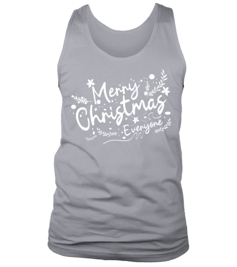 Merry christmas caligraphy Tank Top Unisex