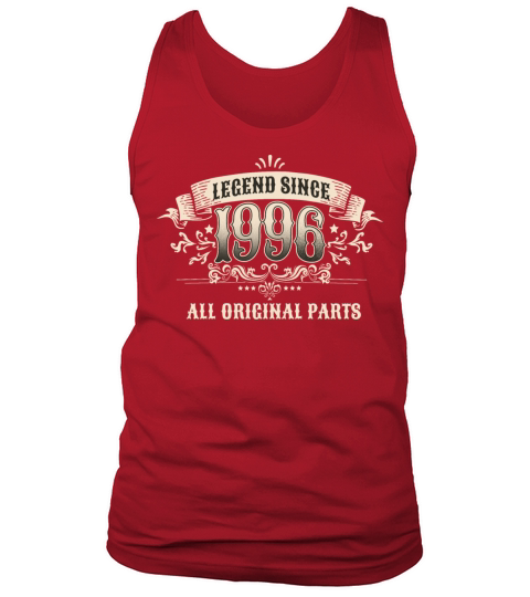 Retro Vintage Legend Since 1996 All Original Parts Tank Top Unisex
