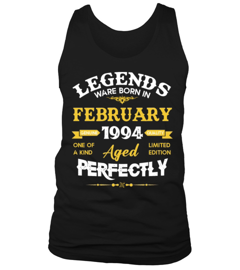 Vintage Aged To Perfection February 1994 Tank Top Unisex
