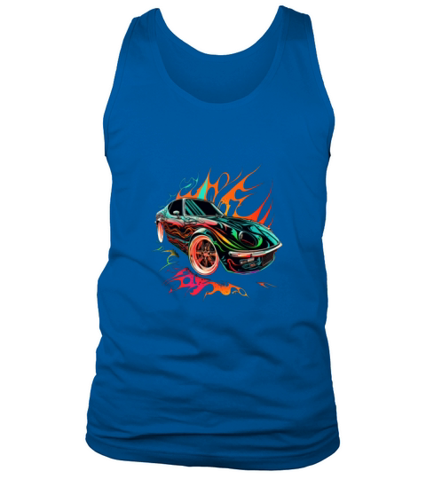 Vintage Sports Car Lovers Retro Pop Art Sports Car Tank Top Unisex