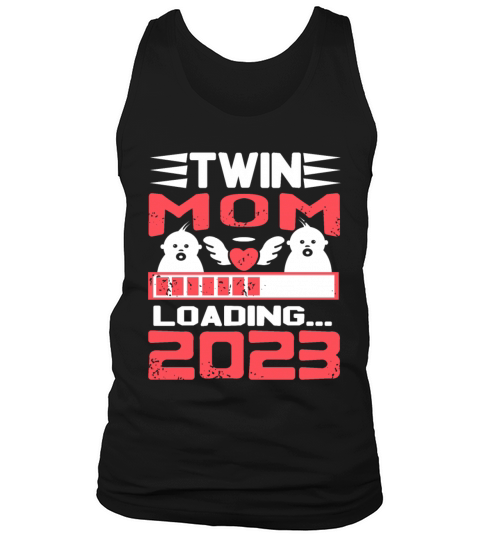 Womens Twin Mama Twin Mom to Be Pregnancy Tank Top Unisex