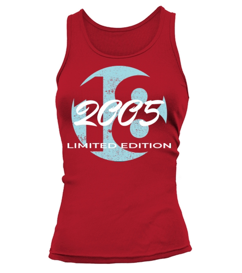 18th birthday boys girls 18 years 2005 vintage Tank top Woman