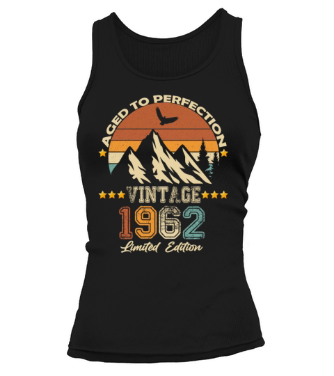 1962 vintage vintage retro birthday gift Tank top Woman