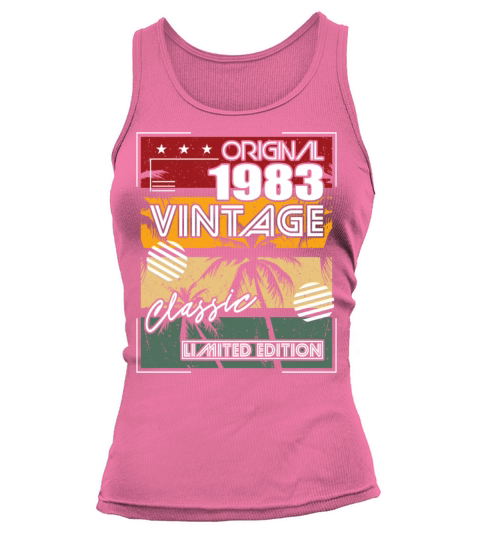 40th birthday vintage 1983 original classic 1983 Tank top Woman