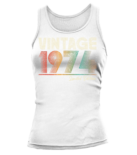 49 Years Old Vintage 1974 49th Birthday Gifts Tank top Woman