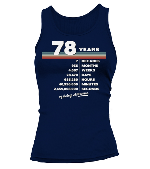 78th Birthday Vintage 78 Years Old Retro 936 Tank top Woman