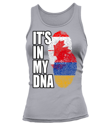 Armenian And Canadian Mix Heritage DNA Flag Tank top Woman