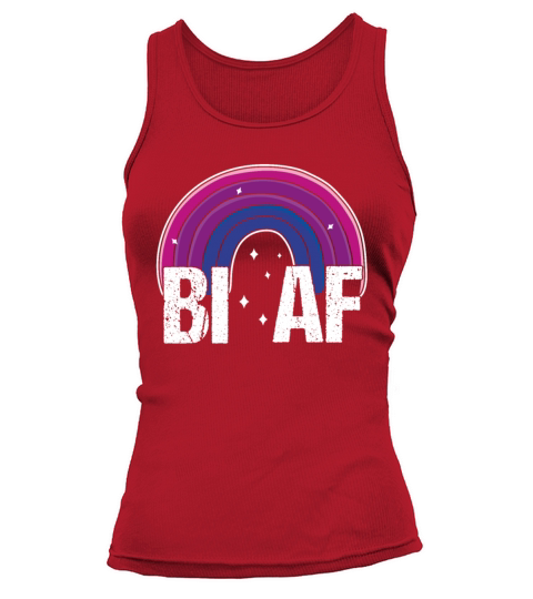 Bi AF Bisexual Pride Flag Rainbow Tank top Woman