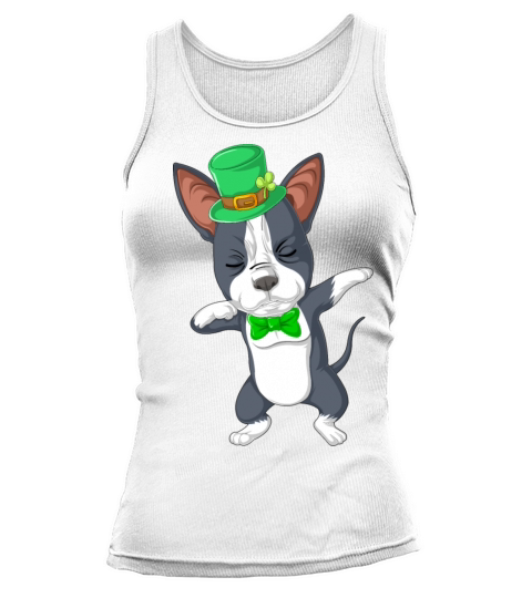 dabbing boston terrier st patricks day Tank top Woman