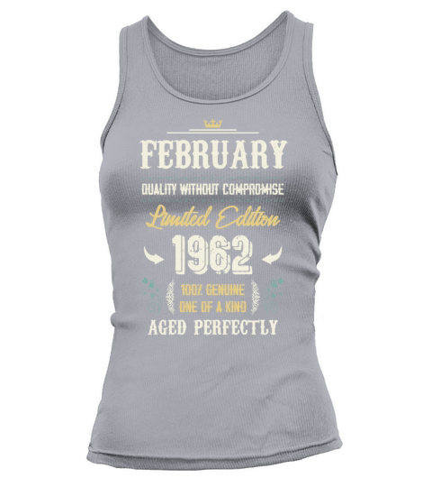 February 1962 Vintage Birthday Present Tank top Woman