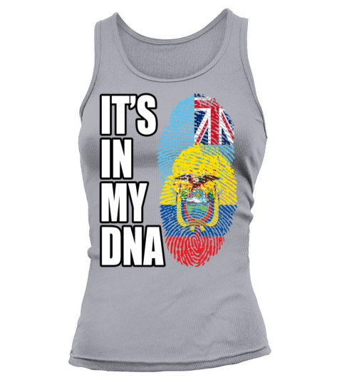 Fijian And Ecuadorian Mix Heritage DNA Flag Tank top Woman