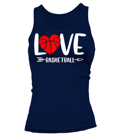 Funny Valentines Day Hearts Basketball Lover Tank top Woman