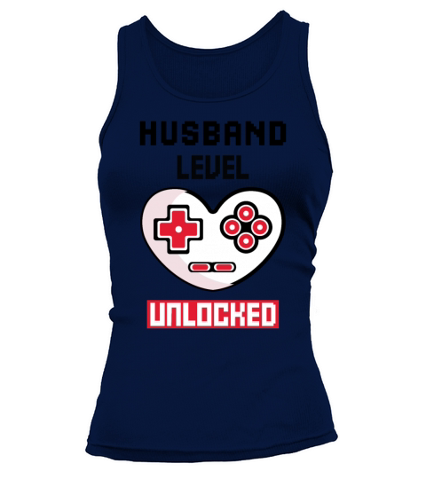 Funny Valentines Day Husband Level Unlocked Tank top Woman