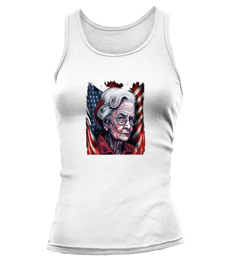 Retired Military Vintage Veteran American Mom Tank top Woman