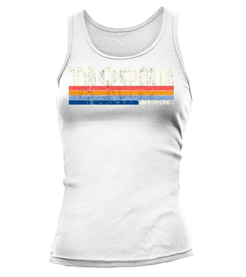 Vintage 70S 80S Style Tacoma Wa Tank top Woman