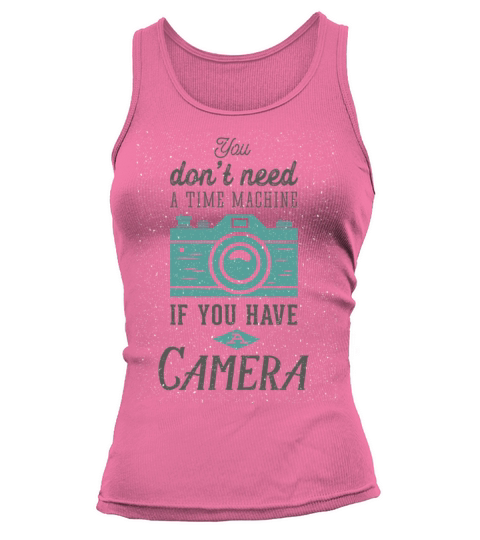 Vintage camera photography quote retro typography Tank top Woman
