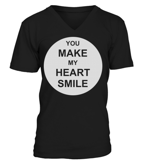 make my heart smile V-Neck T-shirt