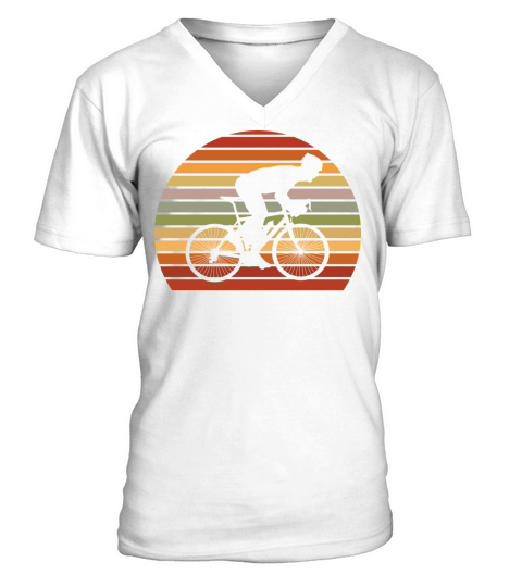 Mountain Bike Bicycle Biking Cyclists Bikers Rider V-Neck T-shirt