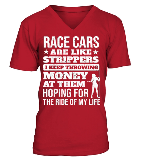 Race Dar Driver And Crew Stock Car Demolition V-Neck T-shirt