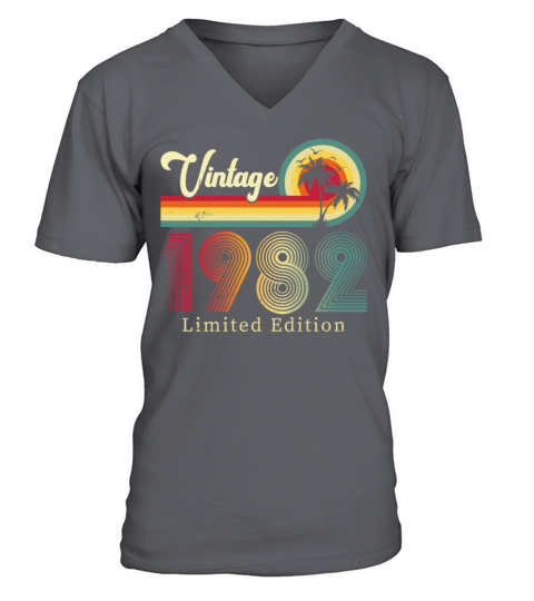 Vintage 1982 Limited Edition V-Neck T-shirt