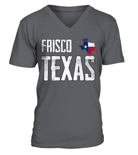 Vintage Frisco Texas Flag V-Neck T-shirt