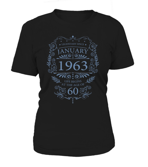 60th birthday january 1963 vintage birthday Women's T-Shirt