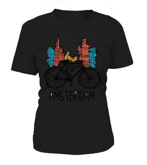Amsterdam Vintage Retro Bicycle Bike Netherlands Women's T-Shirt