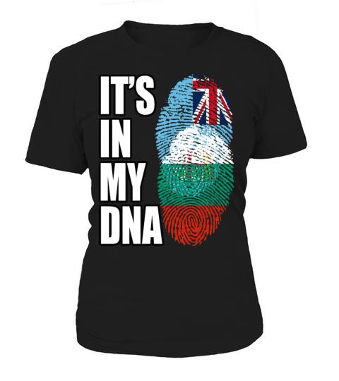 Fijian And Bulgarian Mix Heritage DNA Flag Women's T-Shirt