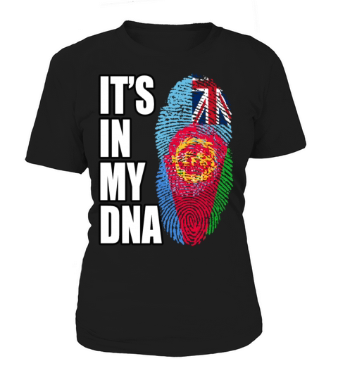Fijian And Eritrean Mix Heritage DNA Flag Women's T-Shirt