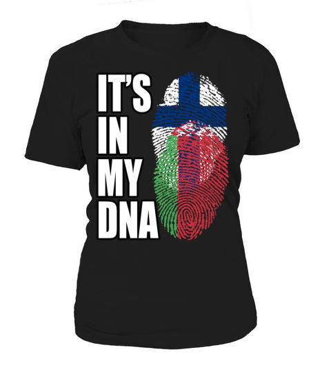 Finland And Belarusian Mix Heritage DNA Flag Women's T-Shirt