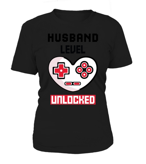 Funny Valentines Day Husband Level Unlocked Women's T-Shirt