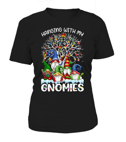 Hanging With My Gnomies Nordic Santa Gnome Christm Women's T-Shirt