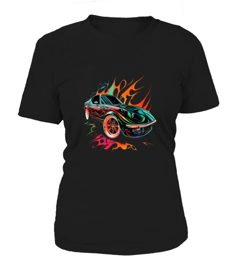Vintage Sports Car Lovers Retro Pop Art Sports Car Women's T-Shirt