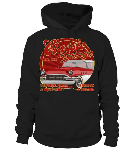 Classic Garage Rockabilly Car Hoodie Unisex