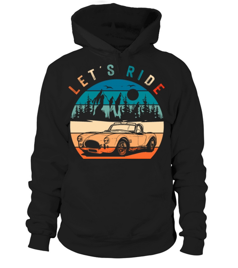 Cobra Retro Vintage Sports Car Hoodie Unisex