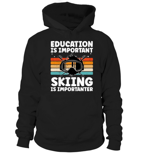 Funny Skiing Design For Skiing Dad Cool Winter Hoodie Unisex